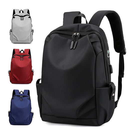 Grey Modern Anti - Theft Laptop Backpack with USB Charging Port - Water - Repellent Travel & Business Bag for 15.6 Inch Laptops - The Cool Collective AU