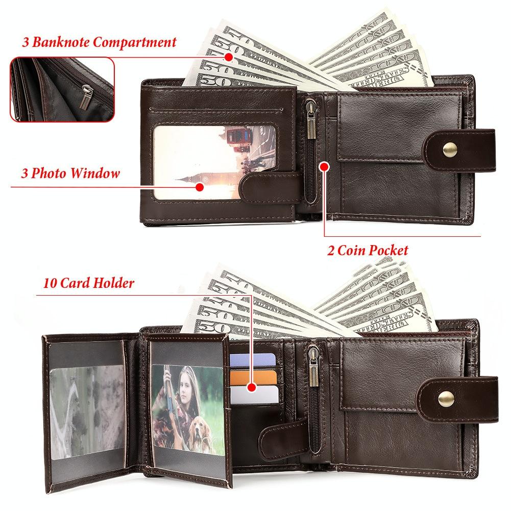 Men Multi - card Anti - magnetic Wallet - Compact Design - The Cool Collective AU