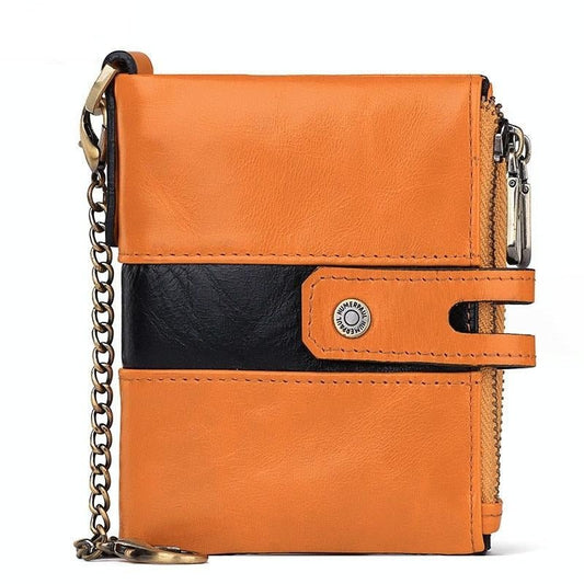 Retro Mens Coin Purse with Rfid Protection - Black - The Cool Collective AU