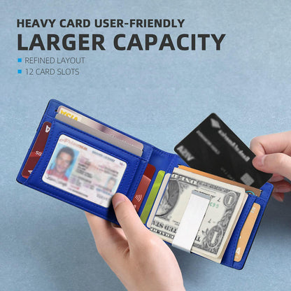 Rfid - protected Leather Credit Card Wallet - Secure & Stylish - Carbon Fiber Black Black Inside - The Cool Collective AU