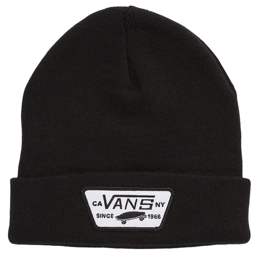VANS Milford Beanie Warm Winter Knit Hat Ski Cap - Black - The Cool Collective AU