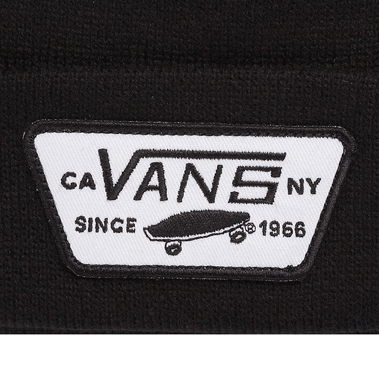 VANS Milford Beanie Warm Winter Knit Hat Ski Cap - Black - The Cool Collective AU