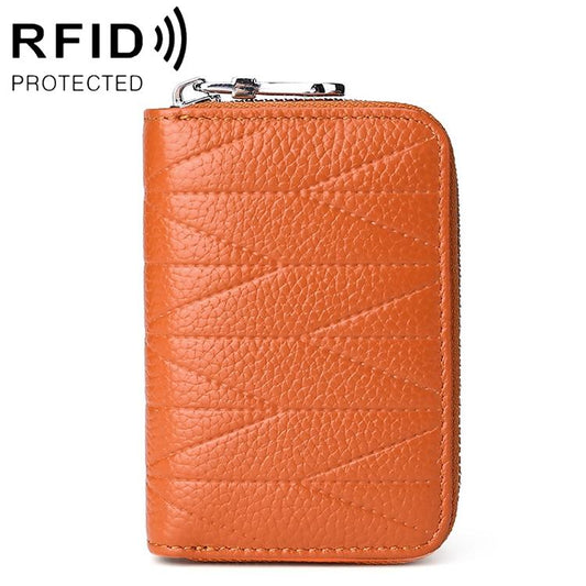 Women Anti Magnetic Leather Rfid Wallet - Brown - The Cool Collective AU