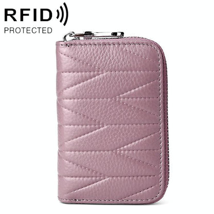 Women Anti Magnetic Leather Rfid Wallet - Light Purple - The Cool Collective AU