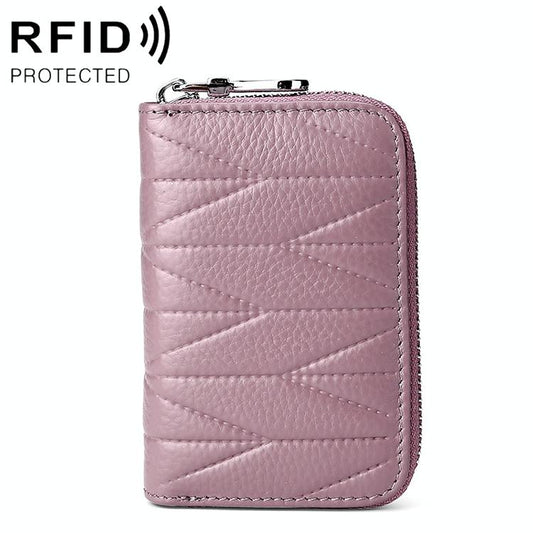 Women Anti Magnetic Leather Rfid Wallet - Light Purple - The Cool Collective AU