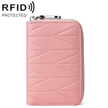 Women Anti Magnetic Leather Rfid Wallet - Pink - The Cool Collective AU