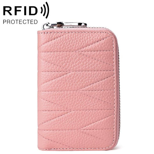 Women Anti Magnetic Leather Rfid Wallet - Pink - The Cool Collective AU