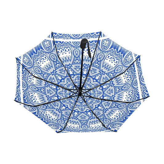 Hamptons Mandala Anti-UV Auto-Foldable Umbrella - The Cool Collective AU