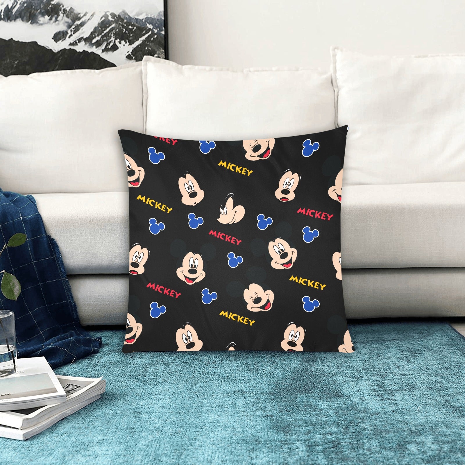 Mickey Zippered Cushion Cover 20"x20" - The Cool Collective AU