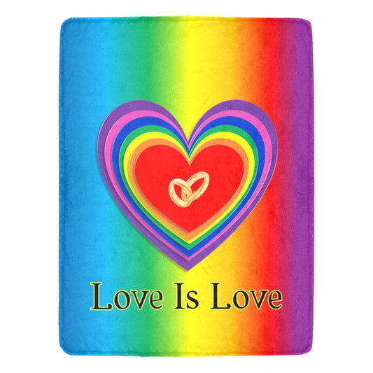 Love is Love Ultra-Soft Micro Fleece Blanket - The Cool Collective AU