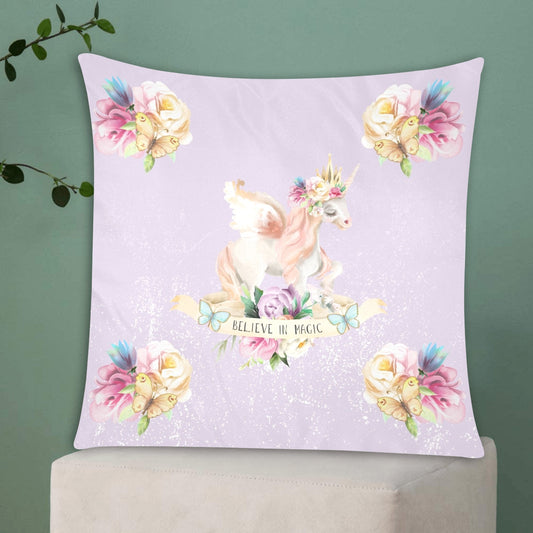 Unicorn Zippered Cushion Cover 20"x20" - The Cool Collective AU