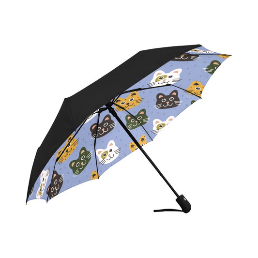 All About Cats Anti-UV Auto-Foldable Umbrella - The Cool Collective AU
