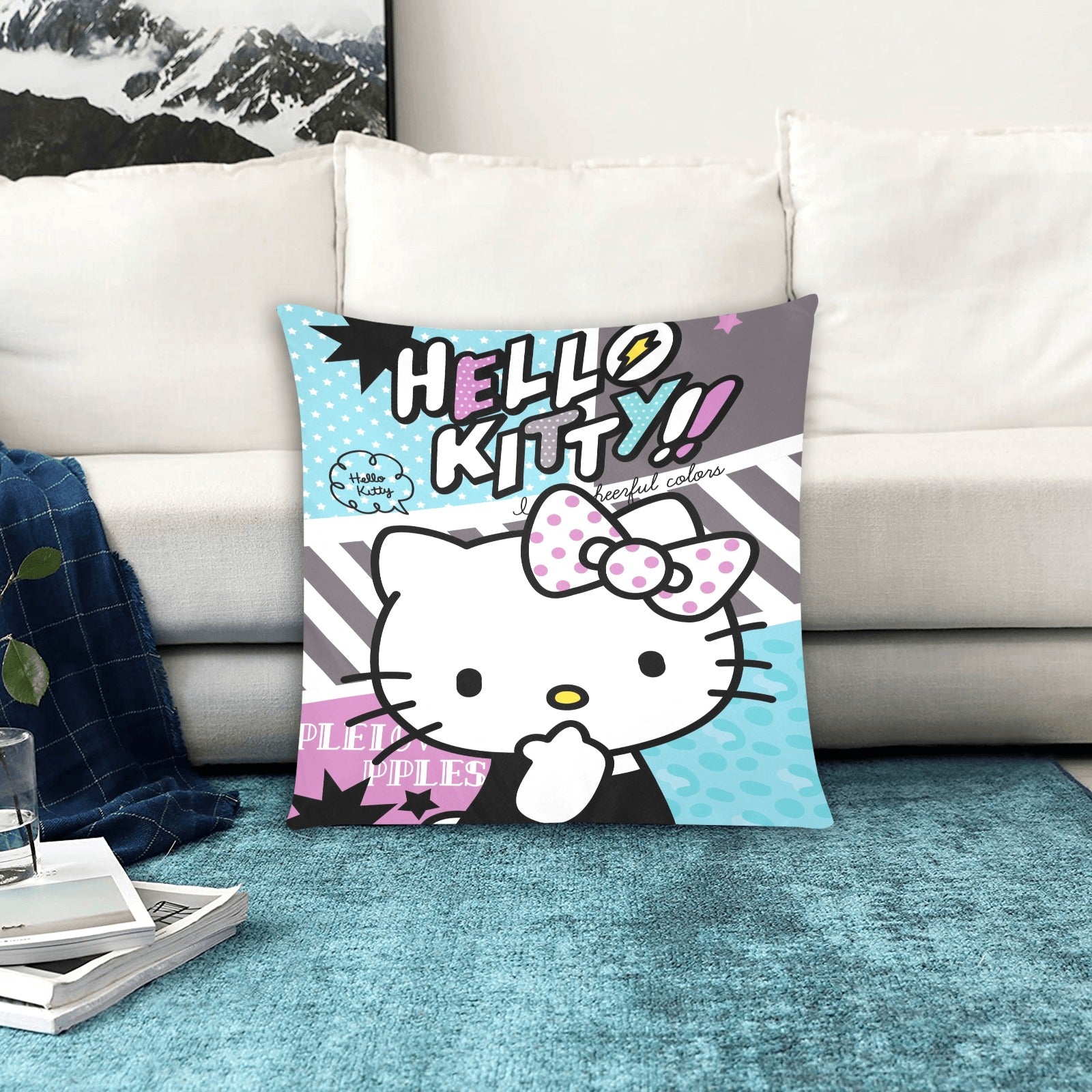 Hello Kitty 4 Zippered Cushion Cover 20"x20" - The Cool Collective AU