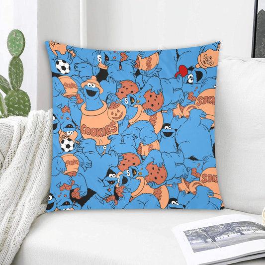 Cookie Monster Zippered Cushion Cover 20"x20" - The Cool Collective AU