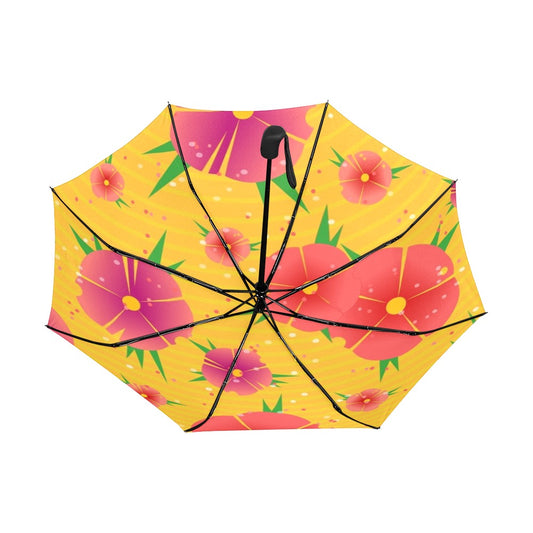 Tropical Buzz Anti-UV Auto-Foldable Umbrella - The Cool Collective AU