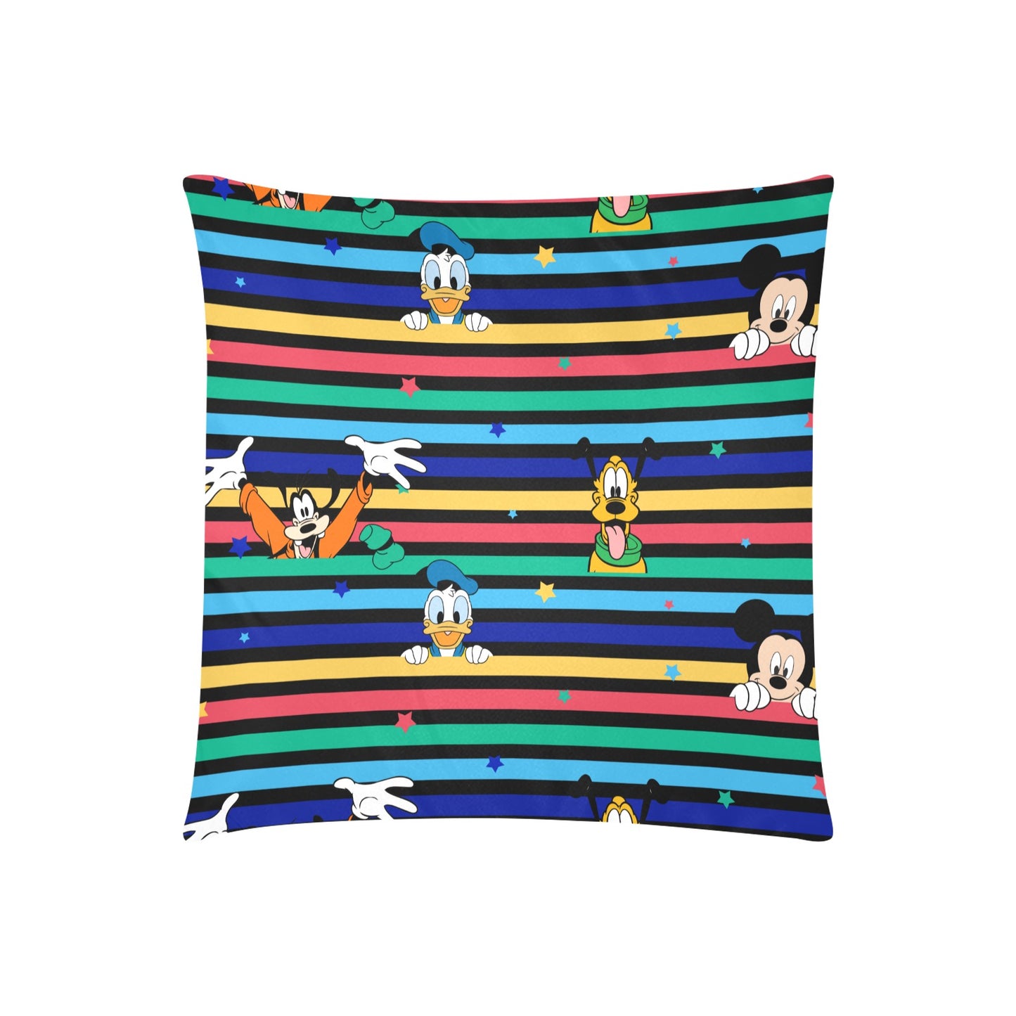 Duck, Mouse, Dog Zippered Cushion Cover 20"x20" - The Cool Collective AU