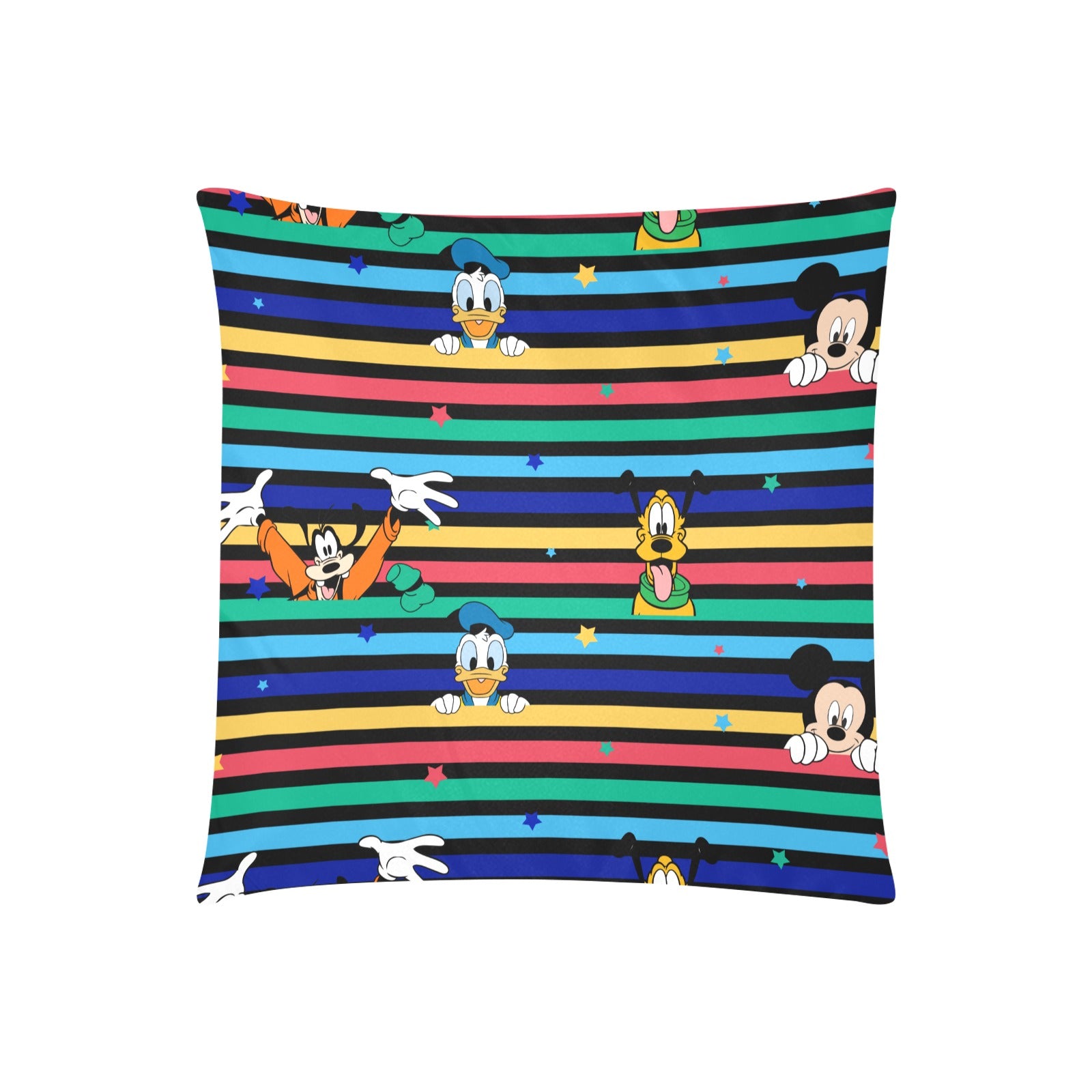 Duck, Mouse, Dog Zippered Cushion Cover 20"x20" - The Cool Collective AU