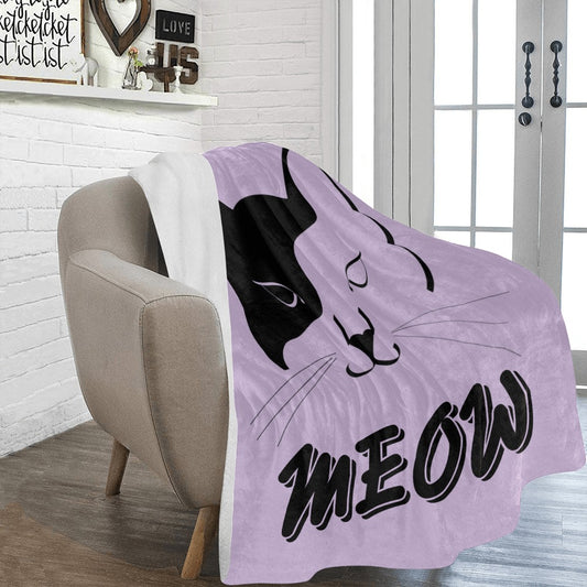 Meow Ultra-Soft Micro Fleece Blanket - The Cool Collective AU