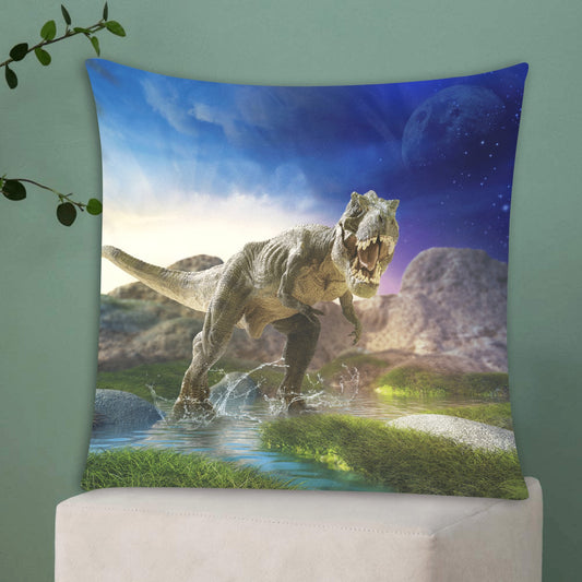 Dinosaur Zippered Cushion Cover 20"x20" - The Cool Collective AU