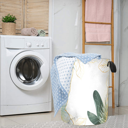 Green Floral Laundry Basket Laundry Bag - The Cool Collective AU