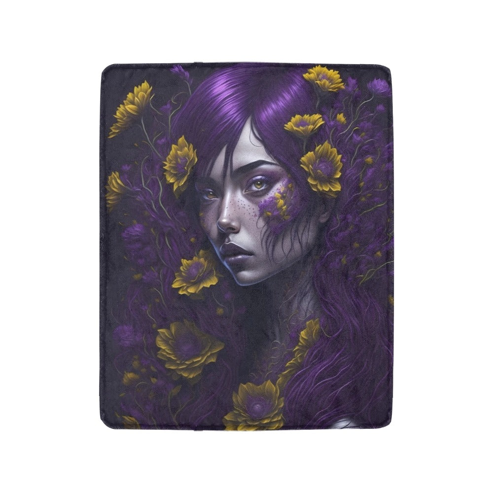 Mystic Floral Ultra-Soft Micro Fleece Blanket 40"x50" - The Cool Collective AU