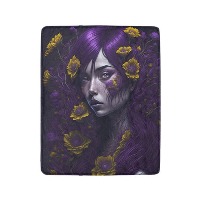 Mystic Floral Ultra-Soft Micro Fleece Blanket 40"x50" - The Cool Collective AU
