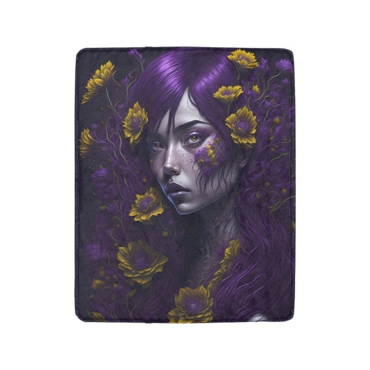Mystic Floral Ultra-Soft Micro Fleece Blanket 40"x50" - The Cool Collective AU