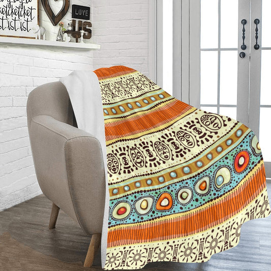 African Aztec Ultra-Soft Micro Fleece Blanket - The Cool Collective AU