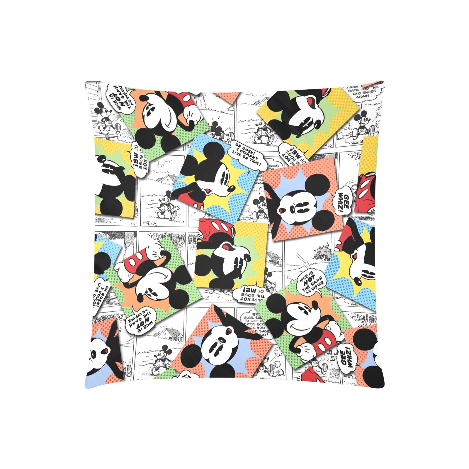 Mickey Cartoon Zippered Cushion Cover 20"x20" - The Cool Collective AU