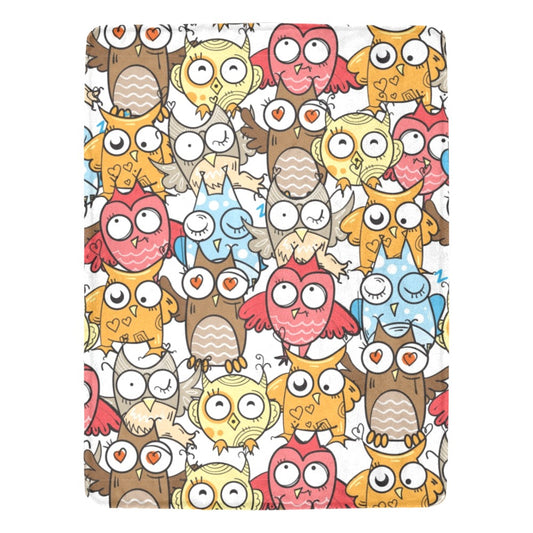 Owls Ultra-Soft Micro Fleece Blanket - The Cool Collective AU