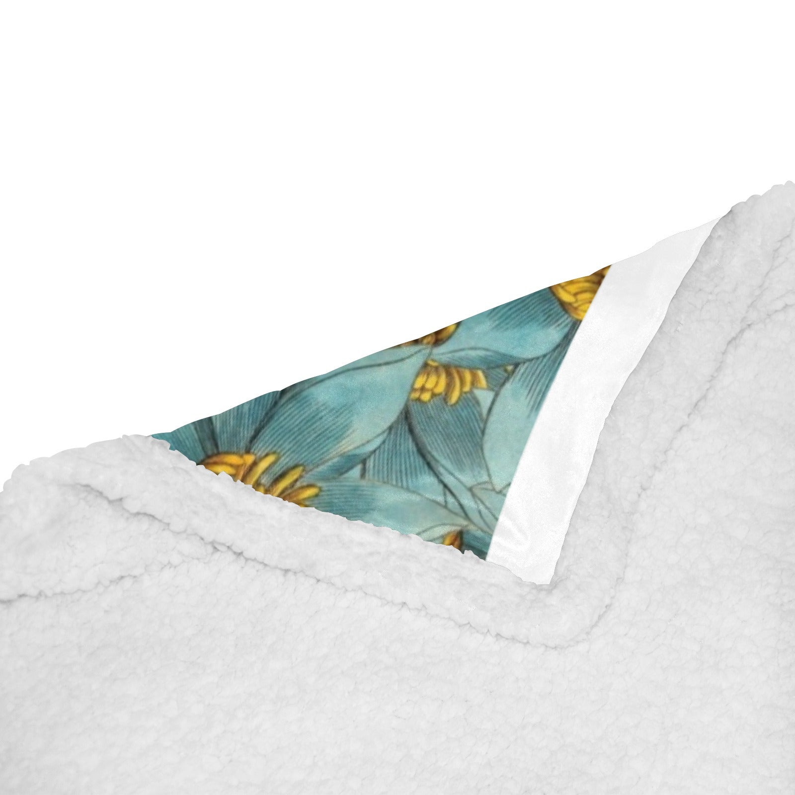 Stunning Floral Printed Double Layer Short Plush Blanket 50"X60" - The Cool Collective AU