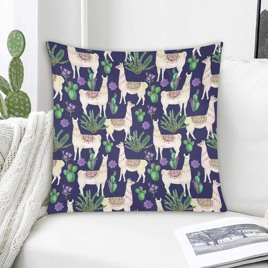 Llama Custom Zippered Pillow Case 20"x20" - The Cool Collective AU