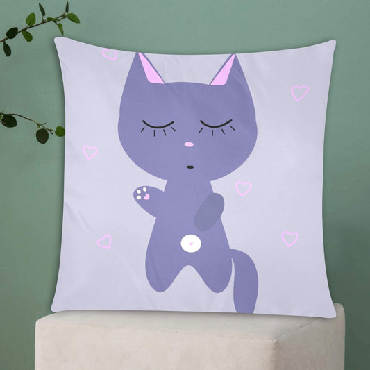 Kitty Cat Zippered Cushion Cover 20"x20" - The Cool Collective AU