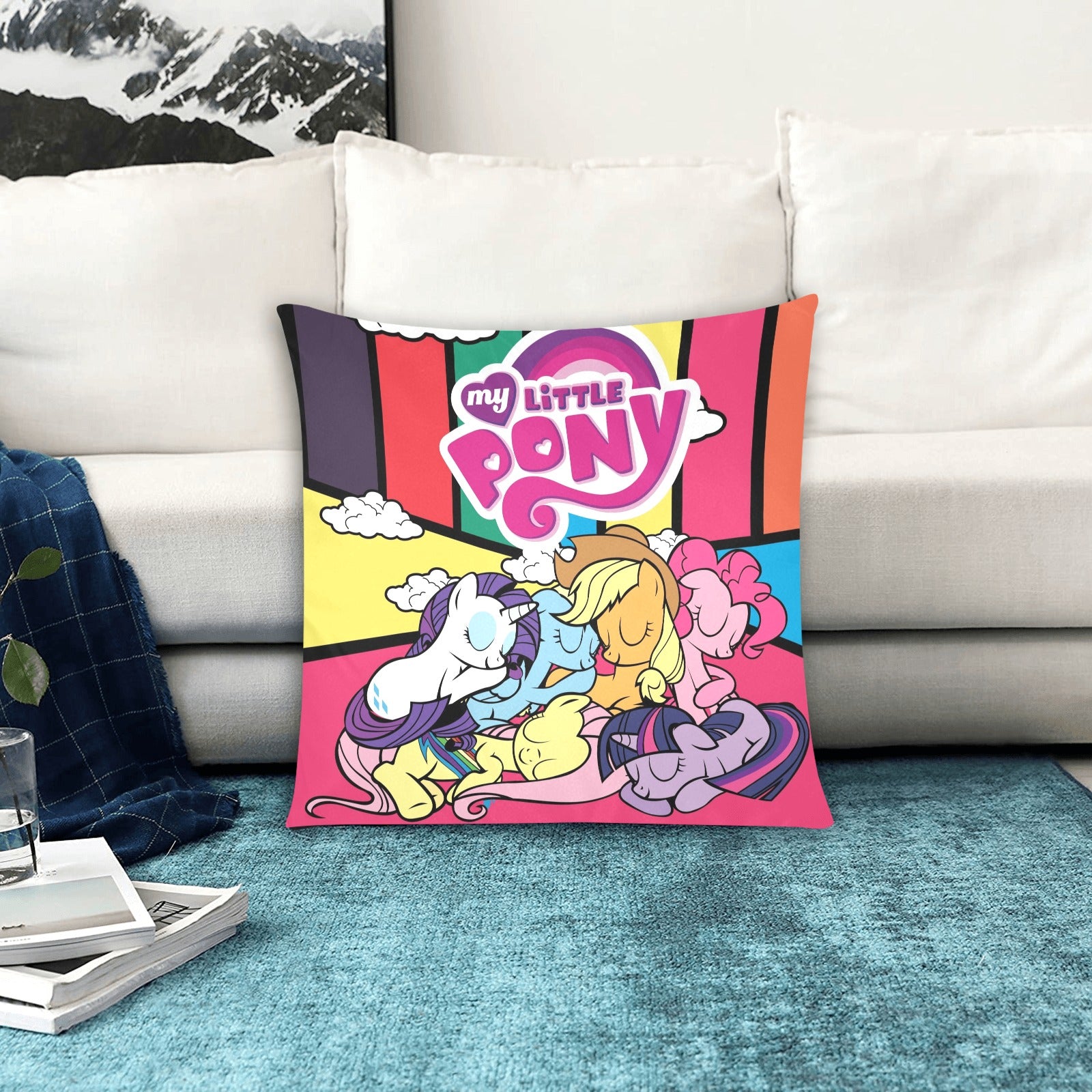 My Little Pony Zippered Cushion Cover 20"x20" - The Cool Collective AU