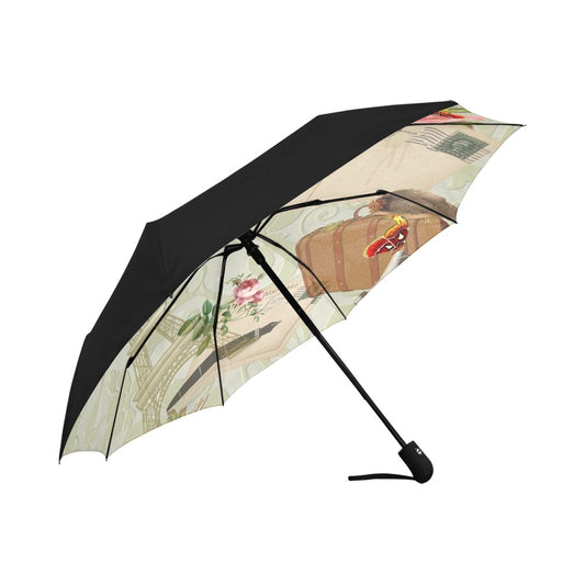 Vintage Paris Anti-UV Auto-Foldable Umbrella - The Cool Collective AU