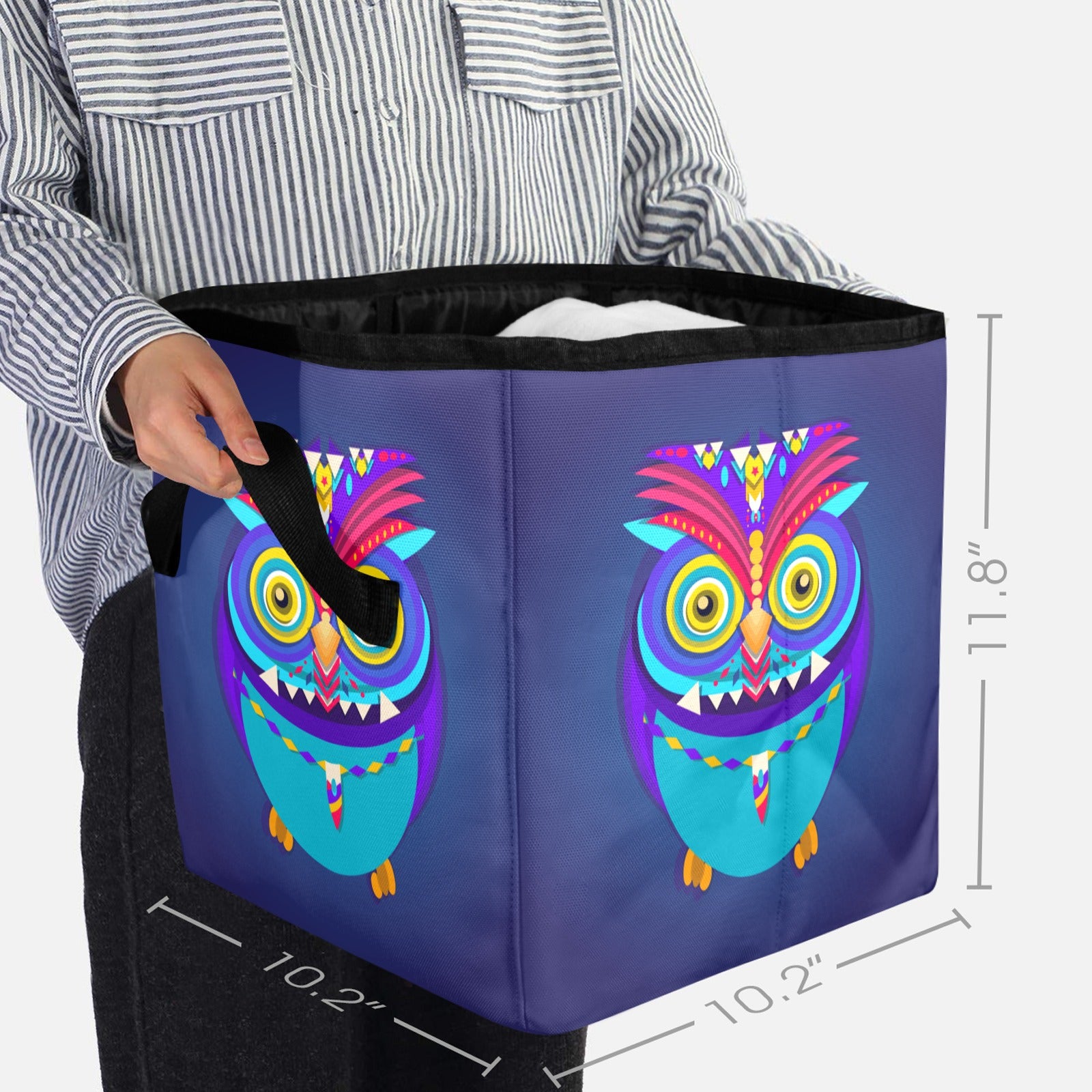 Artful Owl Storage Cube Quilt Storage Bag - The Cool Collective AU