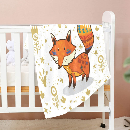 Wild & Free Fox Baby Blanket - The Cool Collective AU