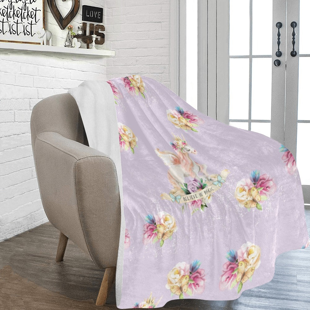 Believe In Magic Unicorn Ultra-Soft Micro Fleece Blanket - The Cool Collective AU
