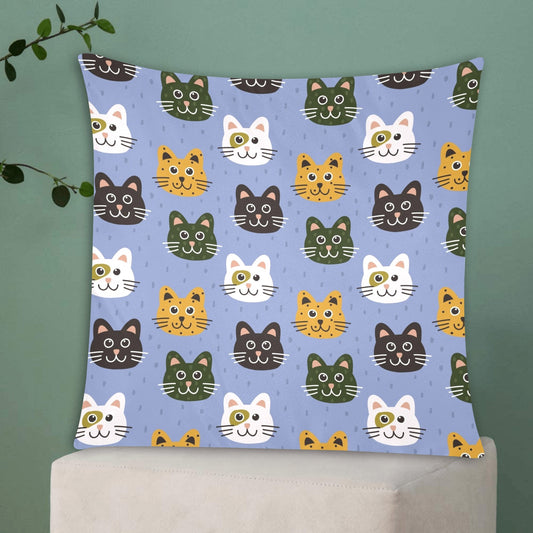 Kitty Cats Zippered Cushion Cover 20"x20" - The Cool Collective AU