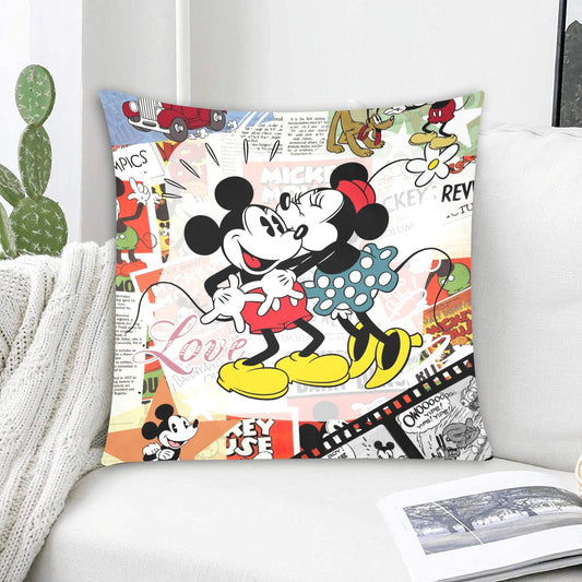 Mickey/Mini Zippered Cushion Cover 20"x20" - The Cool Collective AU
