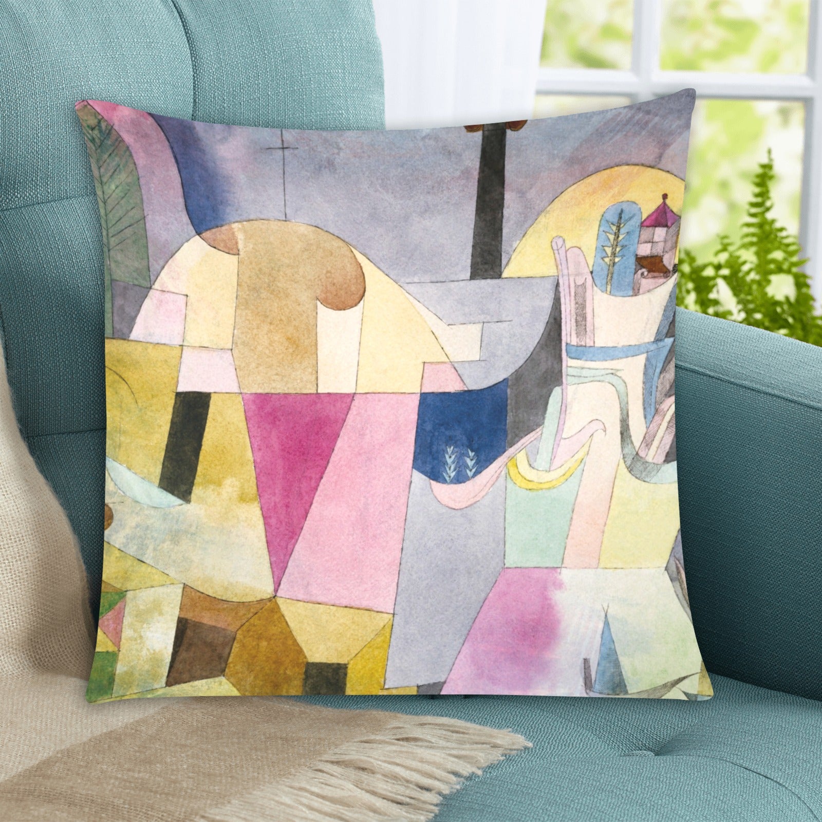 Abstract Zippered Pillow Case 20"x20" - The Cool Collective AU