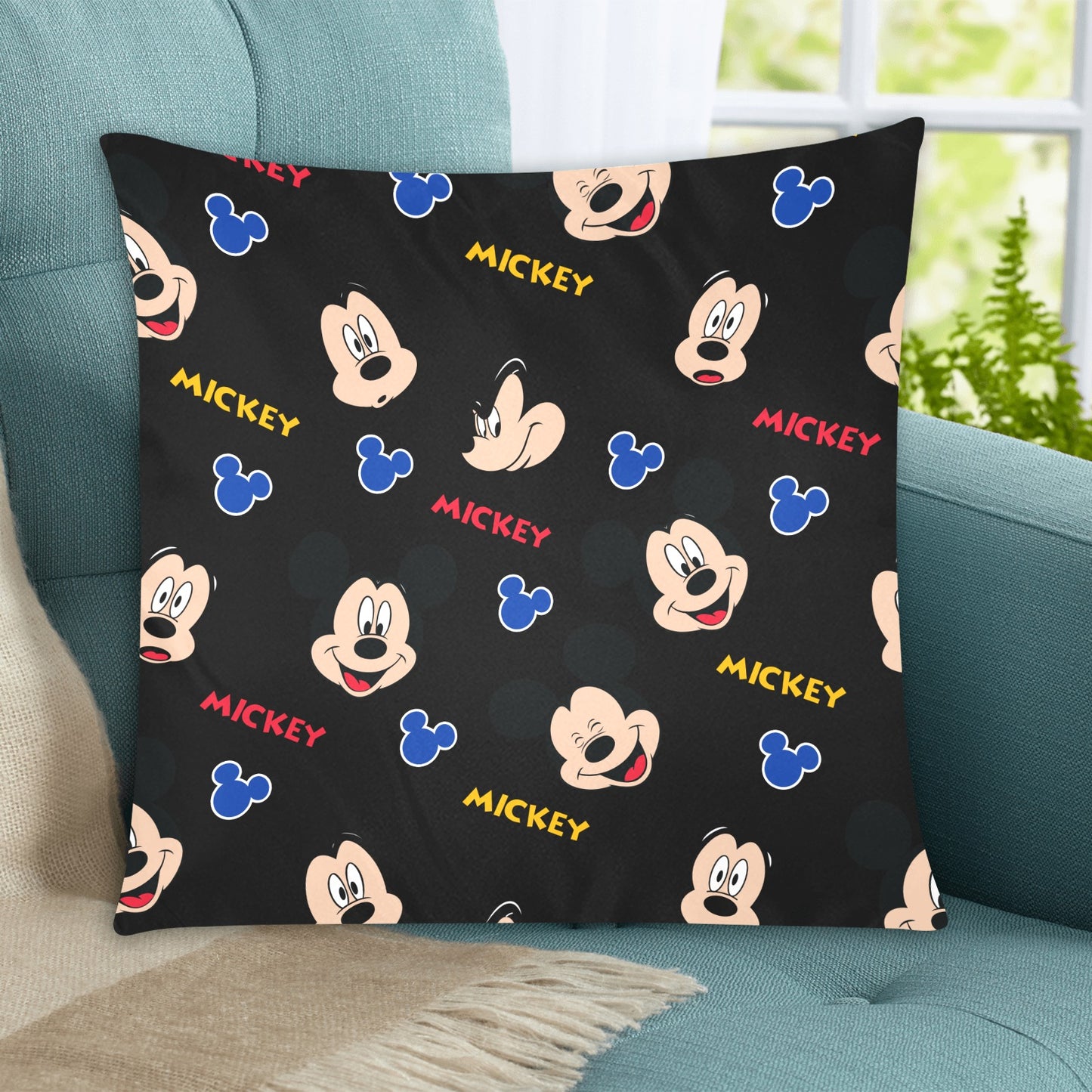 Mickey Zippered Cushion Cover 20"x20" - The Cool Collective AU
