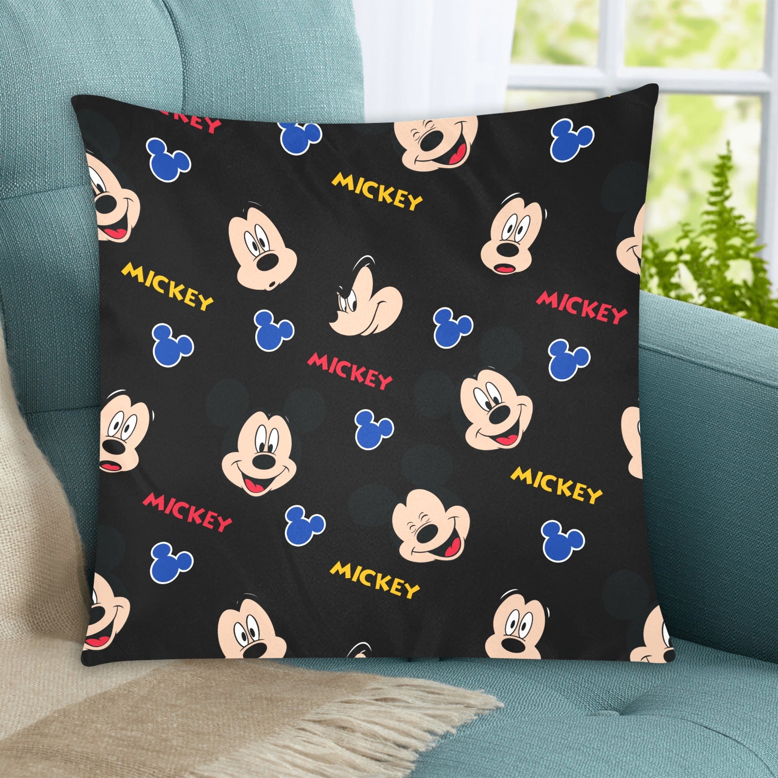 Mickey Zippered Cushion Cover 20"x20" - The Cool Collective AU