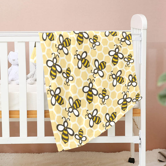 Beautiful Bees Baby Blanket - The Cool Collective AU
