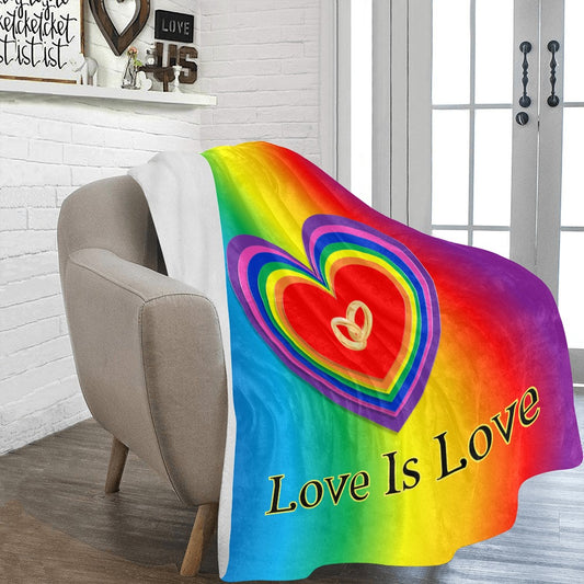 Love is Love Ultra-Soft Micro Fleece Blanket - The Cool Collective AU