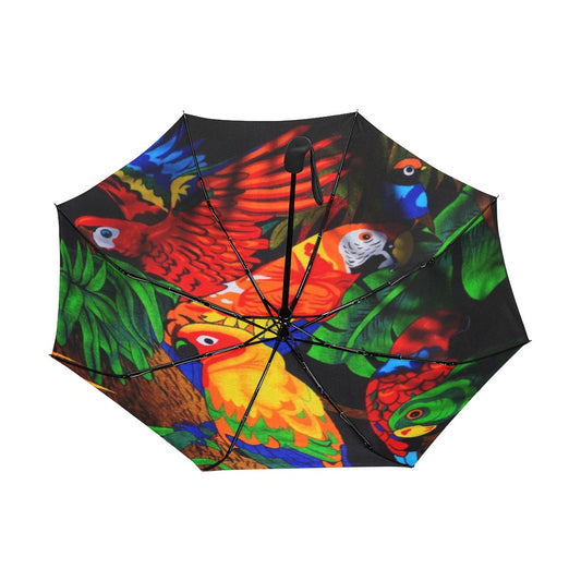Parrots Anti-UV Auto-Foldable Umbrella - The Cool Collective AU