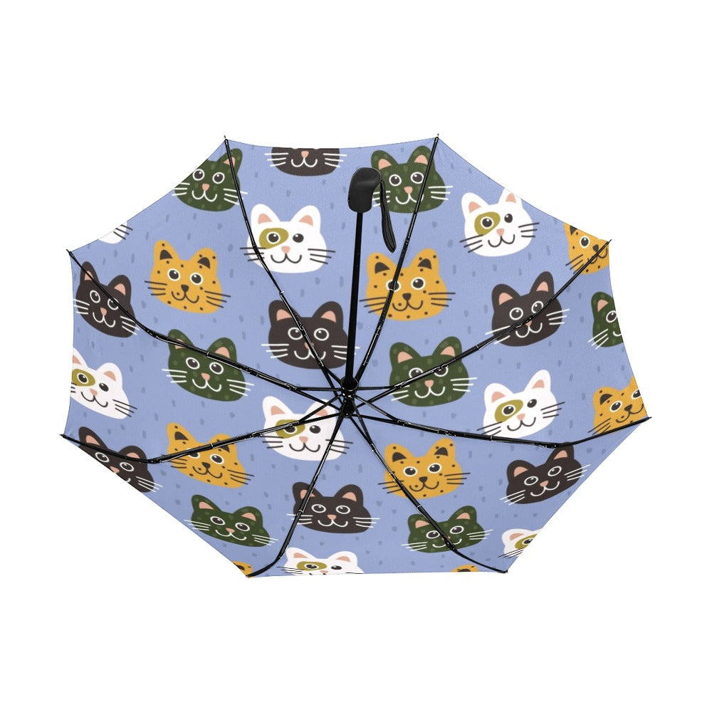 All About Cats Anti-UV Auto-Foldable Umbrella - The Cool Collective AU