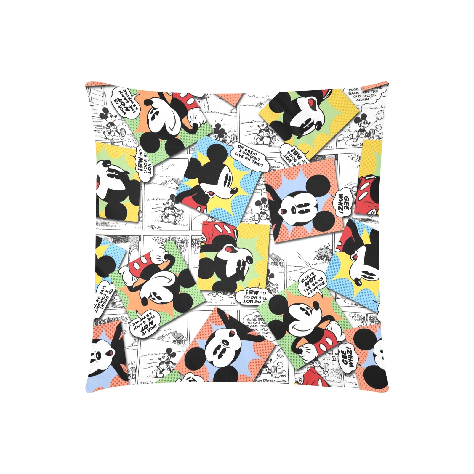 Mickey Cartoon Zippered Cushion Cover 20"x20" - The Cool Collective AU