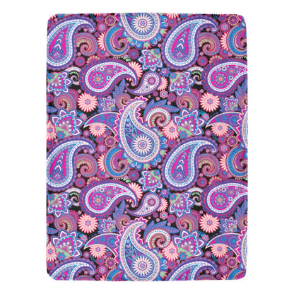 Paisley Printed Ultra-Soft Micro Fleece Blanket - The Cool Collective AU