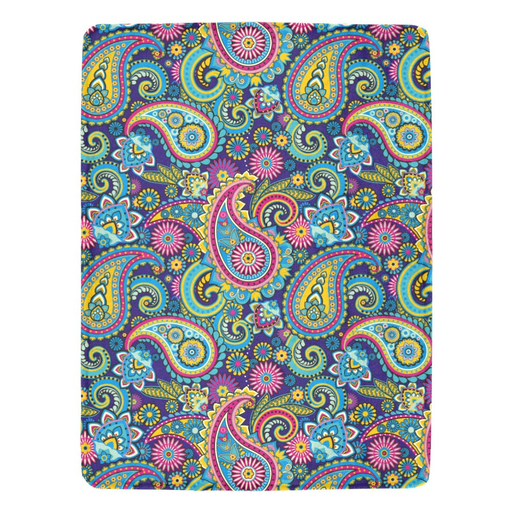 Paisley Printed Ultra-Soft Micro Fleece Blanket - The Cool Collective AU